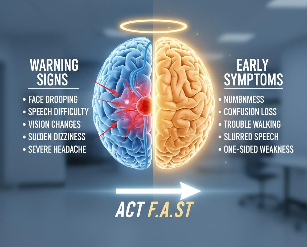 Warning Signs and Early Brain Stroke Symptoms - interventional neurosurgery hospital in kadapa - vedanta hospitals -