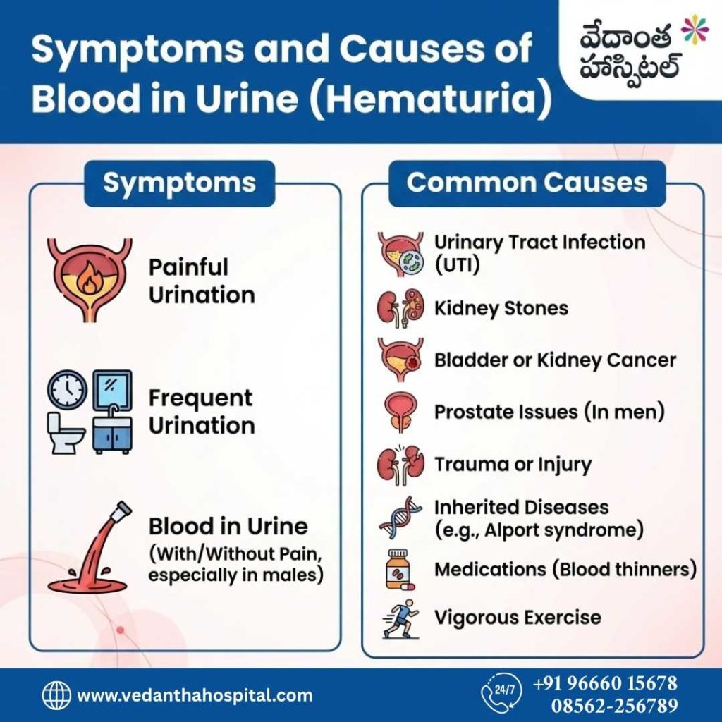 Symptoms and Causes of Blood in Urine - Blood in Urine (Hematuria) 7 Warning Signs You Should Know - Best Urology Hospital in Kadapa – Vedanta Hospitals in kadapa