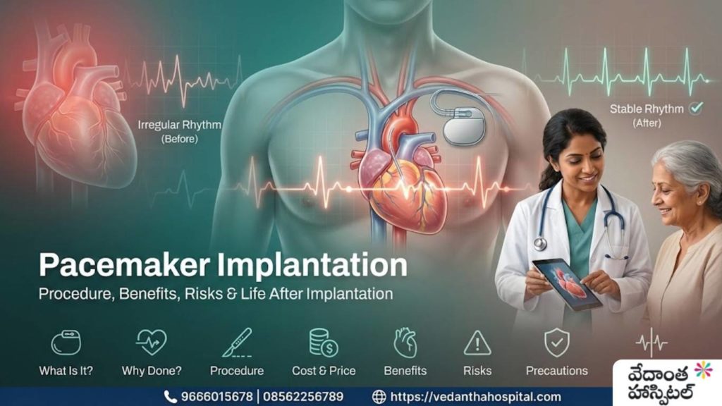 Pacemaker Implantation - Best Cardiology Hospital in Kadapa - Vedanta Hospitals in Kadapa