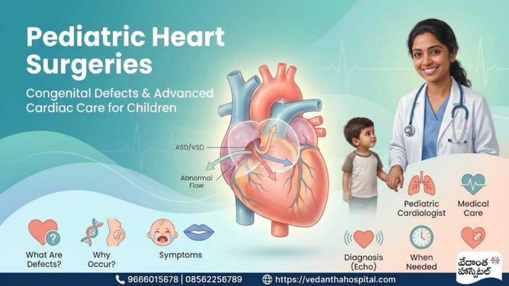Pediatric Heart Surgeries – Congenital Defects - Cardiothoracic Surgery Hospital in Kadapa – Vedanta Hospitals in kadapa