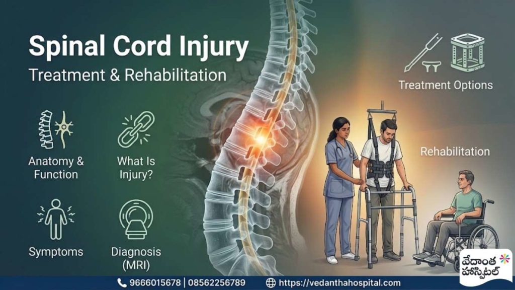 Spinal Cord Injury – Treatment & Rehabilitation - Best Spine Surgery Hospital in Kadapa - Vedanta Hospitals in Kadapa