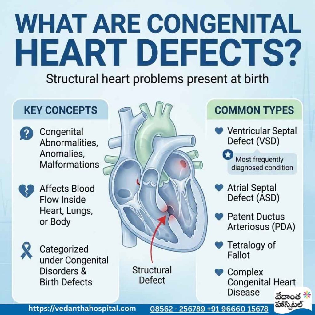 What Are Congenital Heart Defects - Pediatric Heart Surgeries – Congenital Defects - Cardiothoracic Surgery Hospital in Kadapa – Vedanta Hospitals in kadapa