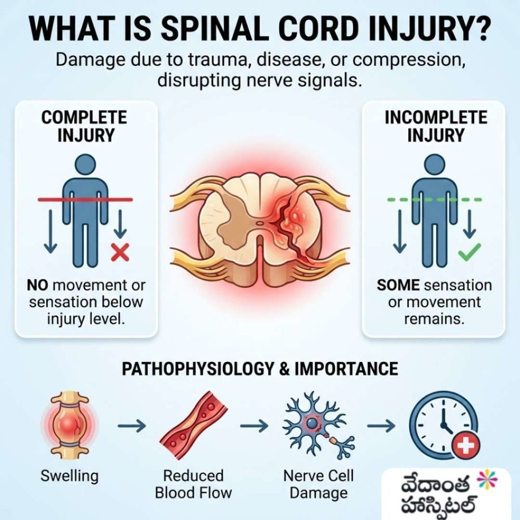 What Is Spinal Cord Injury - Spinal Cord Injury – Treatment & Rehabilitation - Best Spine Surgery Hospital in Kadapa - Vedanta Hospitals in Kadapa