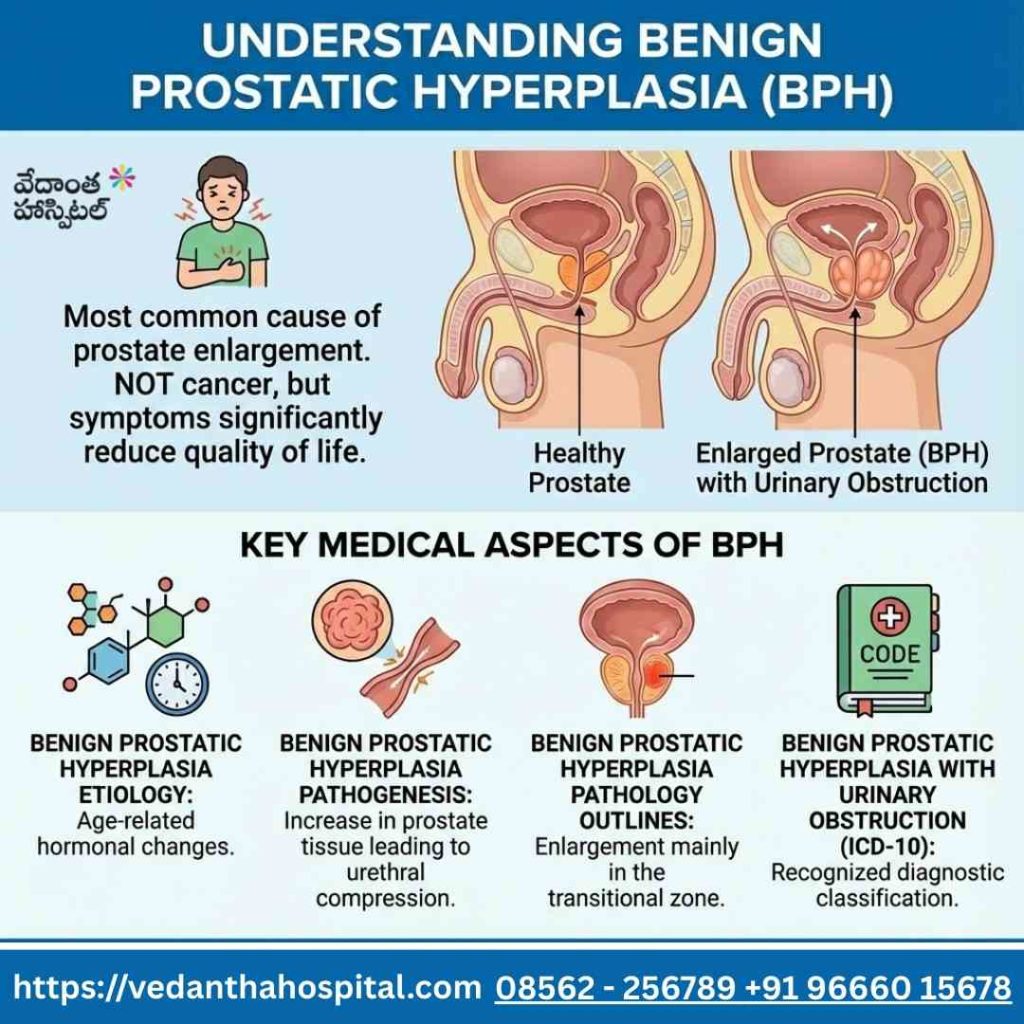 understanding Benign Prostatic Hyperplasia BPH - Prostate Enlargement – TURP Surgery - best urology hospital in kadapa - vedanta hospitals in kadapa