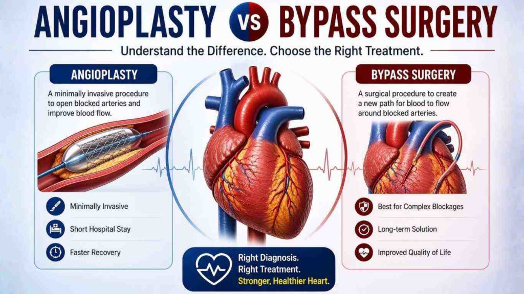 angioplasty vs bypass surgery